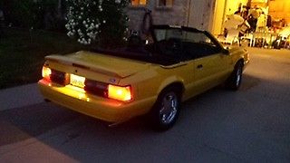 1993 Yellow Ford Mustang Convertible