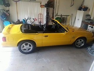 1993 Yellow Ford Mustang Convertible