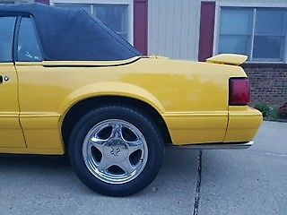 1993 Yellow Ford Mustang Convertible