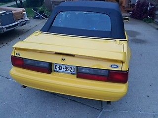 1993 Yellow Ford Mustang Convertible