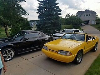 1993 Yellow Ford Mustang Convertible