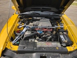 1994 Yellow Ford Mustang