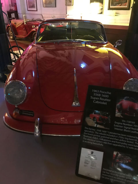 1963 Red Porsche 356 Convertible