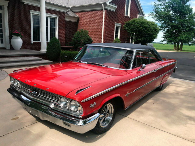 1963 Red Ford Galaxie Fastback
