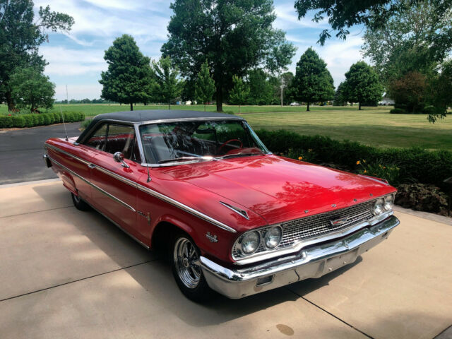 1963 Red Ford Galaxie Fastback