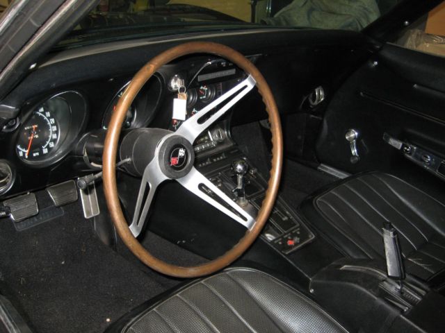 1968 Black Chevrolet Corvette Convertible