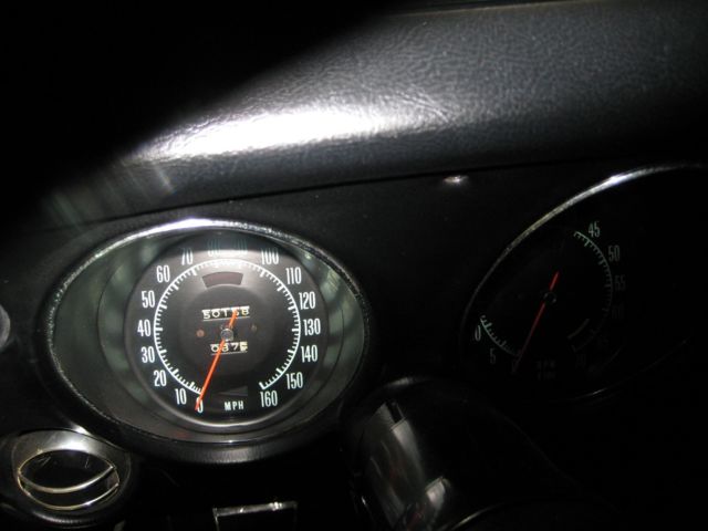 1968 Black Chevrolet Corvette Convertible