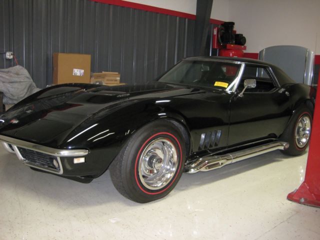 1968 Black Chevrolet Corvette Convertible