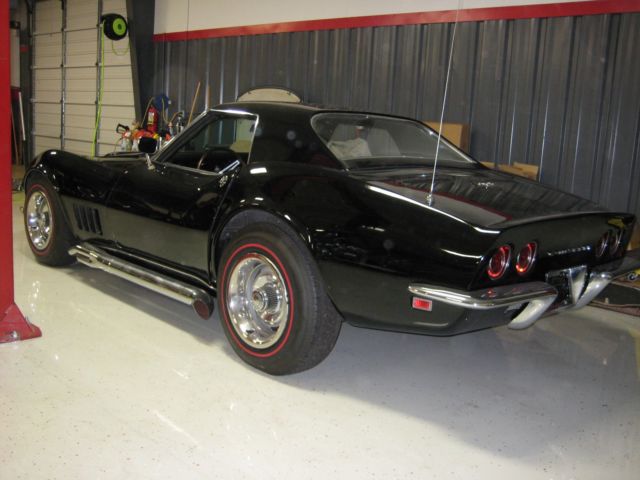 1968 Black Chevrolet Corvette Convertible