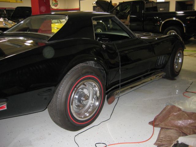 1968 Black Chevrolet Corvette Convertible