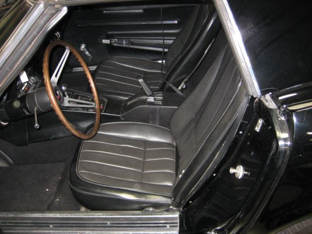 1968 Black Chevrolet Corvette Convertible