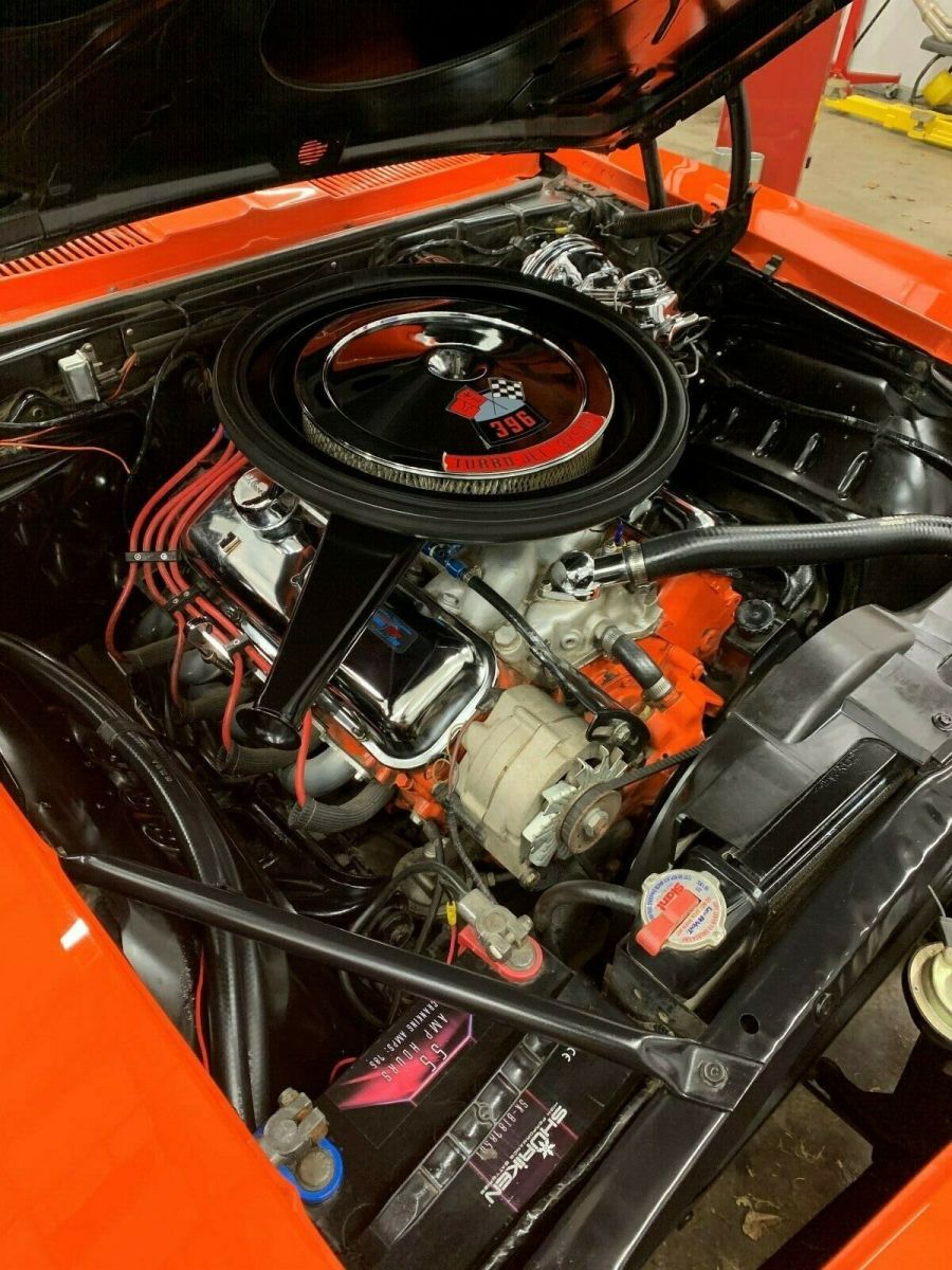 1969 Orange Chevrolet Camaro Convertible