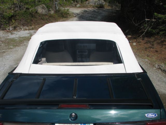 1990 Green Ford Mustang Convertible
