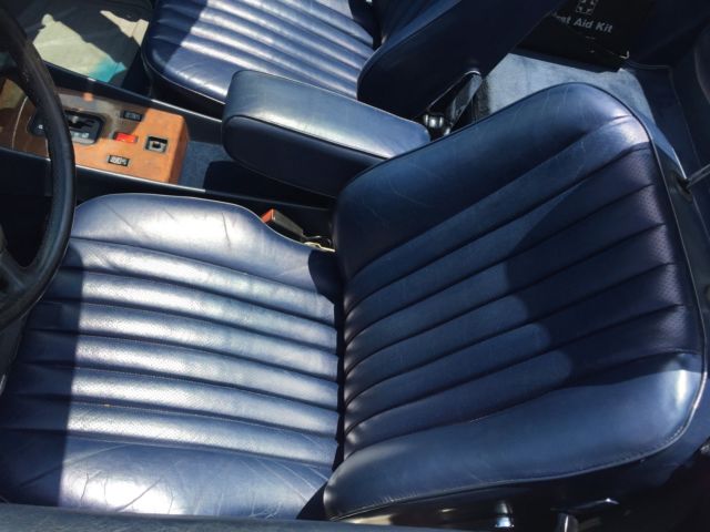 1988 Blue Mercedes-Benz SL-Class Convertible