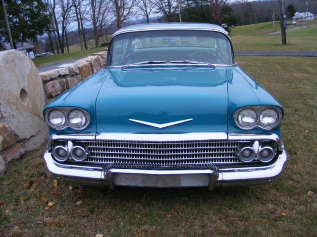 1958 AQUA Chevrolet Bel Air/150/210  2 DOOR HARDTOP