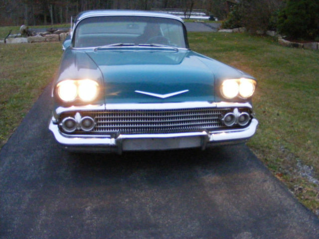 1958 AQUA Chevrolet Bel Air/150/210  2 DOOR HARDTOP