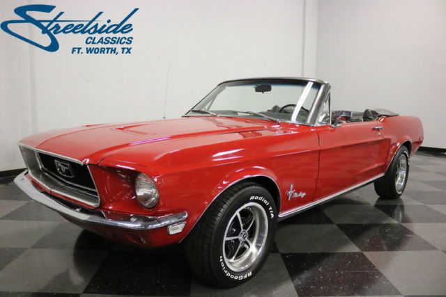 1968 Red Ford Mustang Convertible