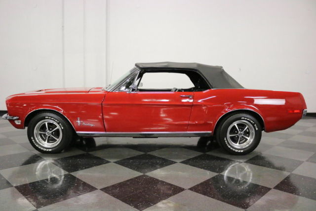 1968 Red Ford Mustang Convertible