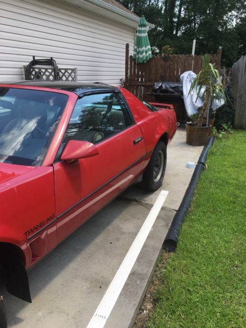 1984 Red Pontiac Trans Am Convertible
