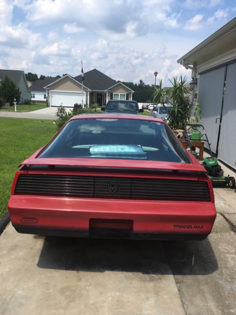 1984 Red Pontiac Trans Am Convertible