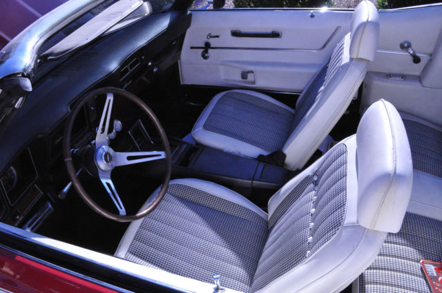 1969 Red Chevrolet Camaro Convertible