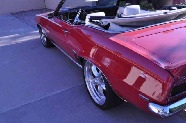 1969 Red Chevrolet Camaro Convertible
