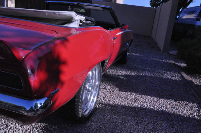 1969 Red Chevrolet Camaro Convertible