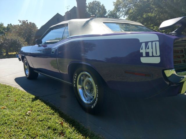 1970 Violet Plymouth Barracuda Convertible