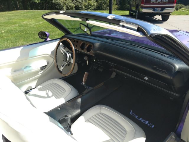 1970 Violet Plymouth Barracuda Convertible