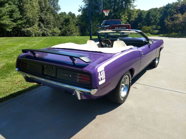 1970 Violet Plymouth Barracuda Convertible