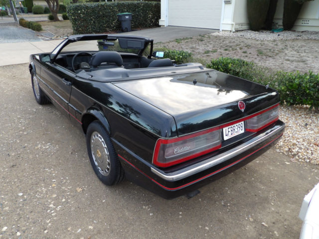 1989 Black Cadillac Allante Convertible
