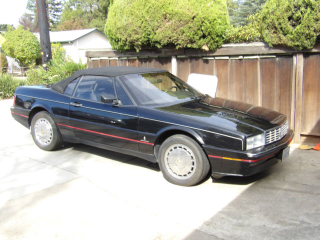 1989 Black Cadillac Allante Convertible
