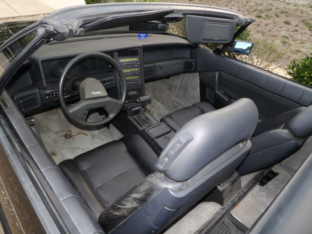 1989 Black Cadillac Allante Convertible