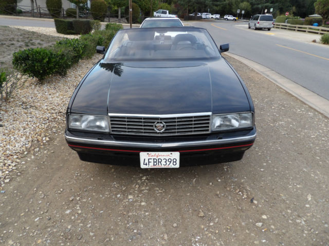1989 Black Cadillac Allante Convertible