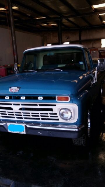 1965 Blue Ford F-100 Standard Cab Pickup
