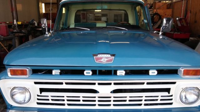 1965 Blue Ford F-100 Standard Cab Pickup