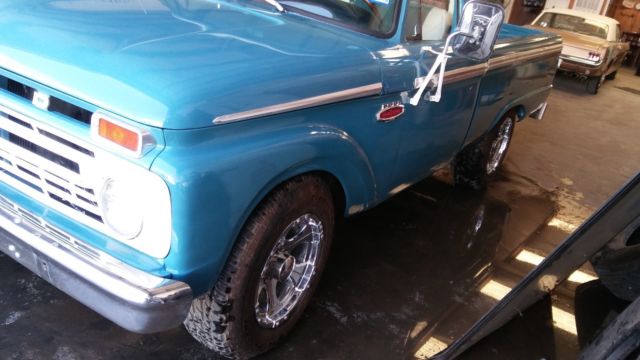 1965 Blue Ford F-100 Standard Cab Pickup