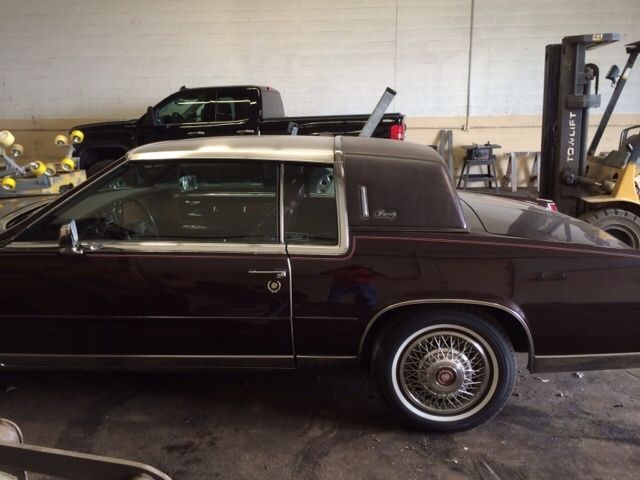 1985 Burgundy Cadillac Eldorado 2 dr.coupe