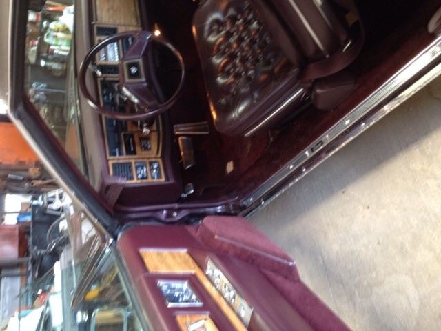 1985 Burgundy Cadillac Eldorado 2 dr.coupe