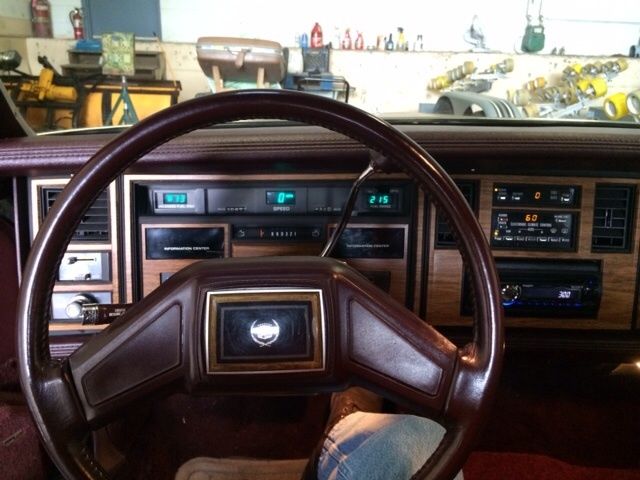 1985 Burgundy Cadillac Eldorado 2 dr.coupe