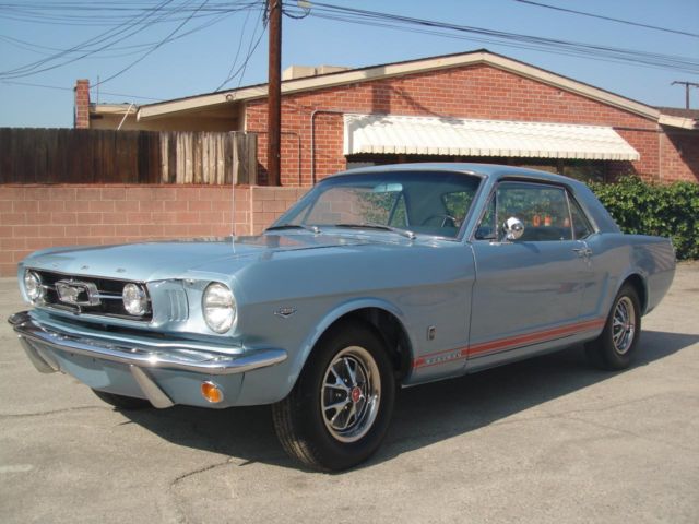1965 Silver Blue Ford Mustang Coupe