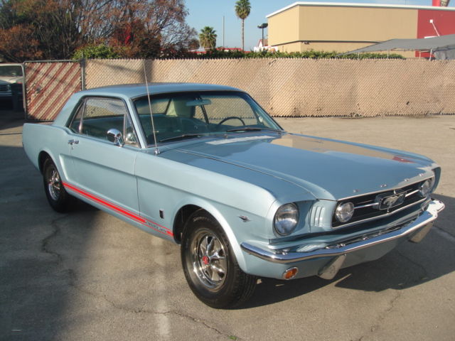 1965 Silver Blue Ford Mustang Coupe