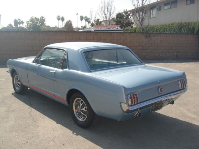 1965 Silver Blue Ford Mustang Coupe