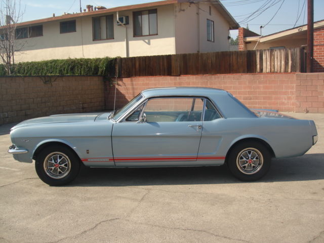 1965 Silver Blue Ford Mustang Coupe