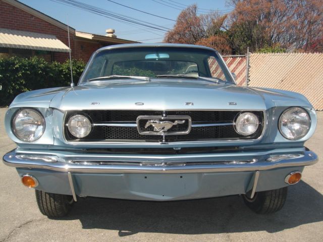 1965 Silver Blue Ford Mustang Coupe
