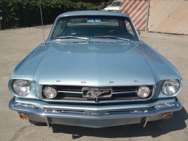 1965 Silver Blue Ford Mustang Coupe