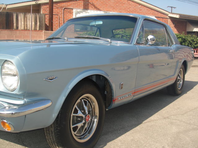 1965 Silver Blue Ford Mustang Coupe