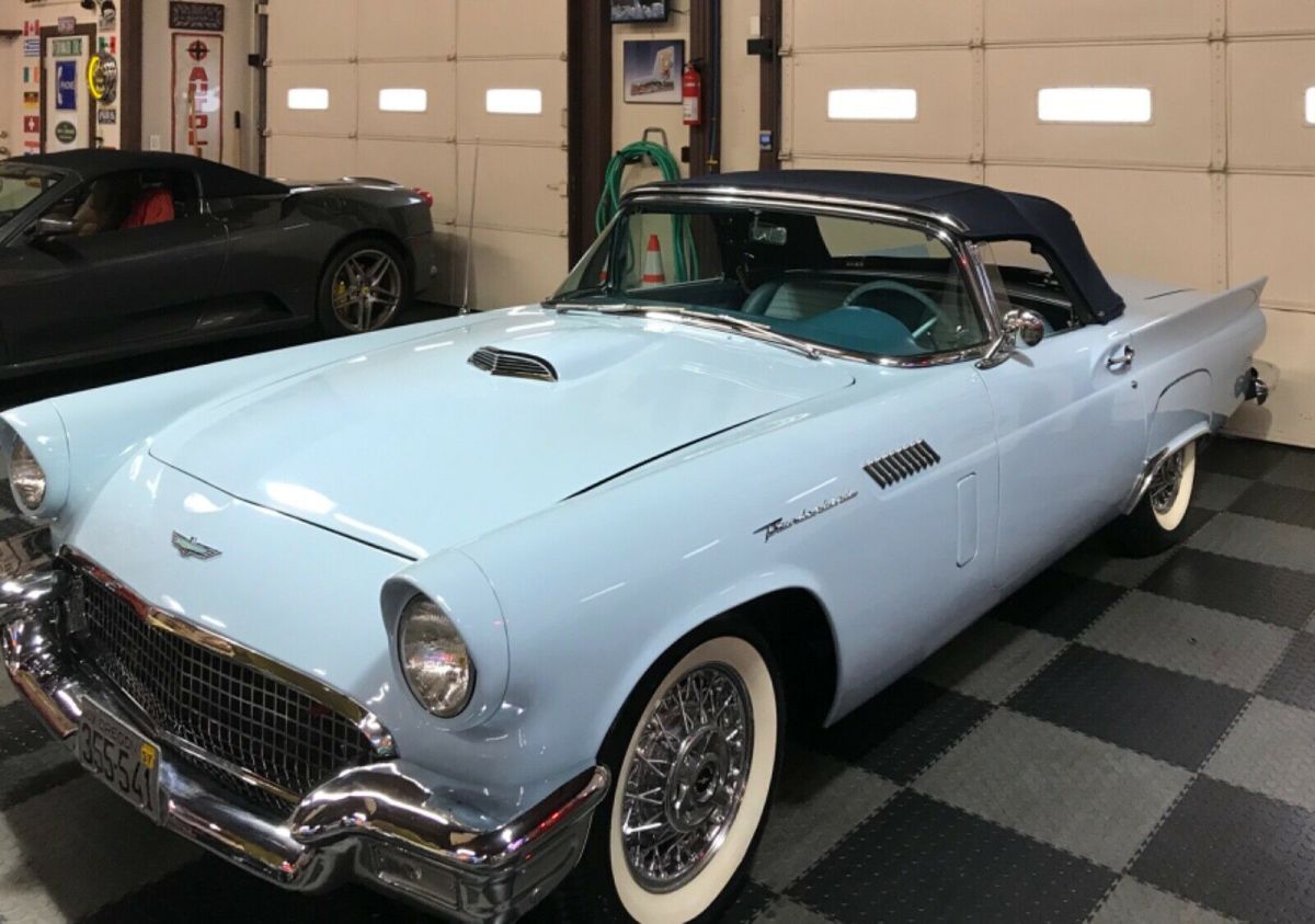 1957 Blue Ford Thunderbird