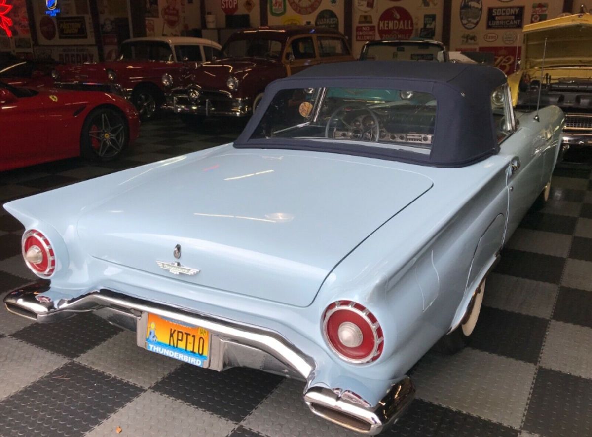 1957 Blue Ford Thunderbird