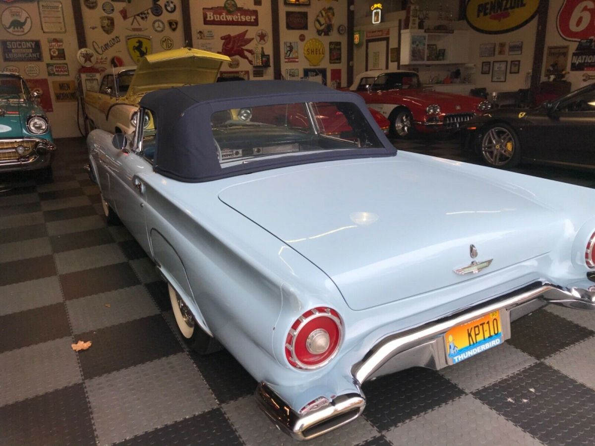 1957 Blue Ford Thunderbird